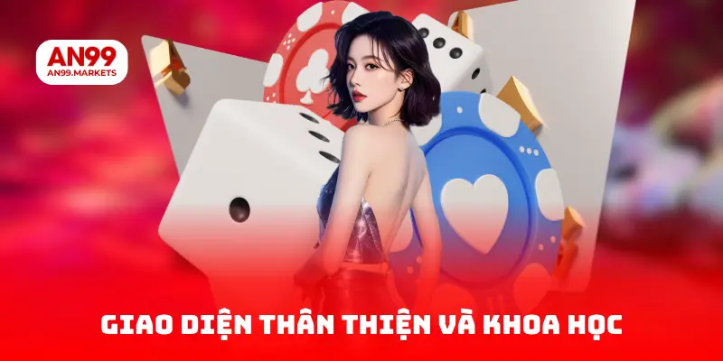 Giao diện người dùng tại AN99 thân thiện và khoa học